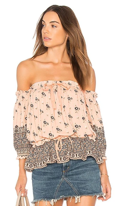 Shop Spell & The Gypsy Collective Lionheart Off Shoulder Top In Pink