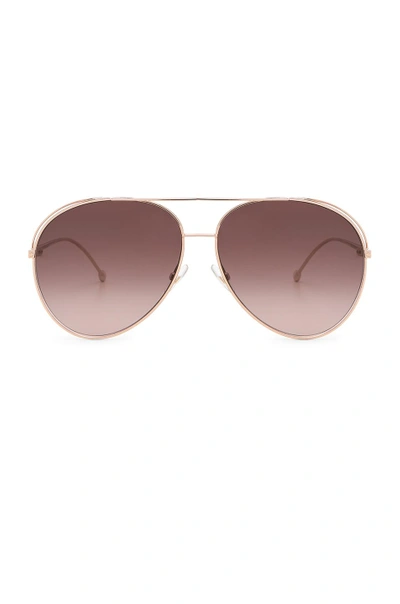 Shop Fendi Aviator Sunglasses In Metallics