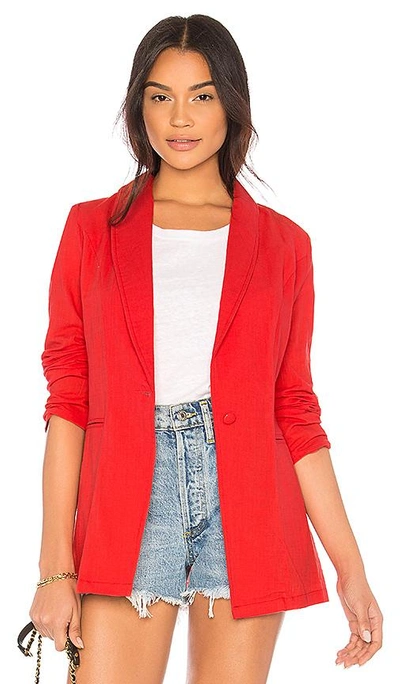 Shop Lioness Femme Fatale Blazer In Red