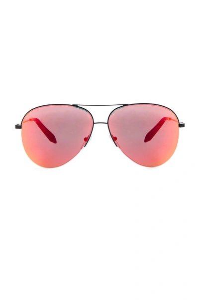 Shop Victoria Beckham Classic Victoria In Metallics,red. In Blaze