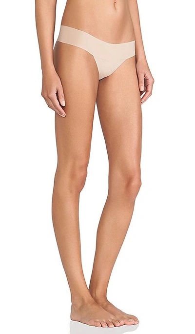 Shop Hanky Panky Bare 'eve' Thong In Taupe