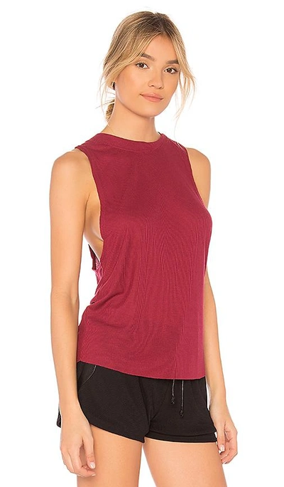 Shop Alo Yoga Heat Wave Tank In Red