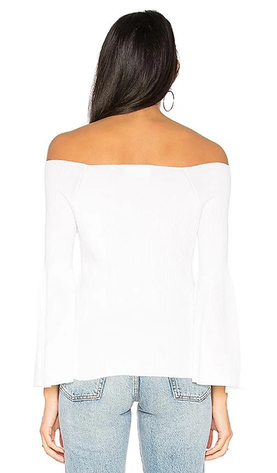 Shop 525 America Off Shoulder Sweater In White