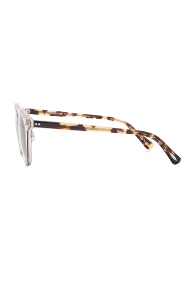 Shop Oliver Peoples Spelman Sunglasses In Animal Print,white