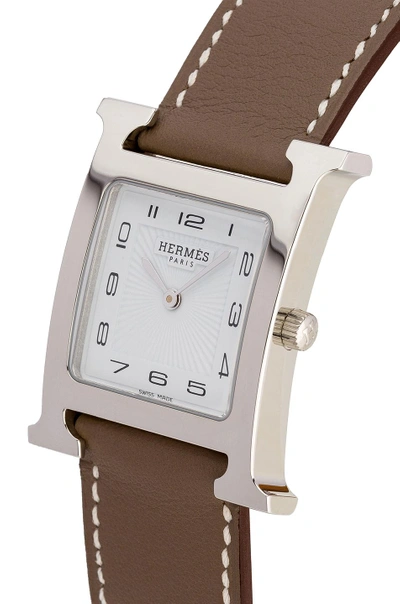 Hermes H Heure Watch XS Etoupe Swift – ＬＯＶＥＬＯＴＳＬＵＸＵＲＹ