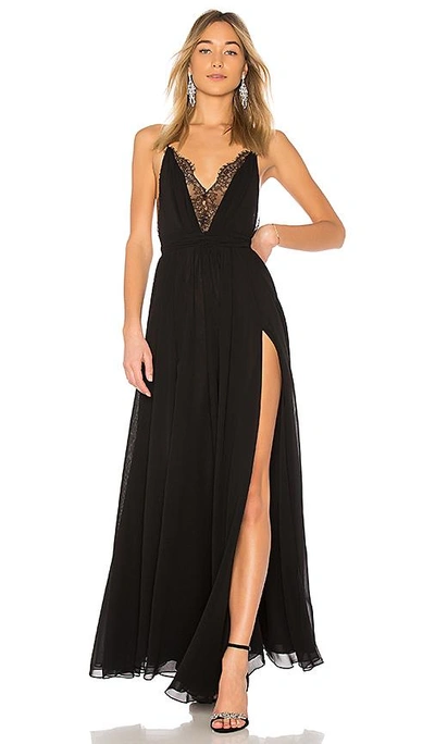 Shop Michael Costello X Revolve Justin Gown In Black