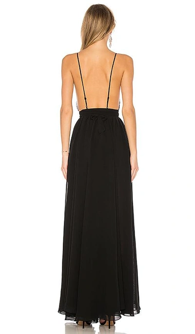 Shop Michael Costello X Revolve Justin Gown In Black