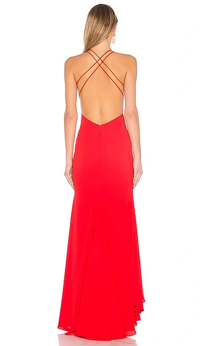 Shop Fame And Partners The Surreal Dreamer Dress In Red