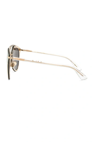 Shop Dior Reflected Sunglasses In Gold & Rose Gold
