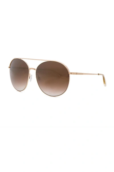 Shop Barton Perreira Luna Sunglasses In Metallics