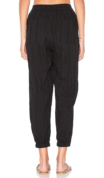 Shop Seafolly Washed Dobby Beach Pant In Black