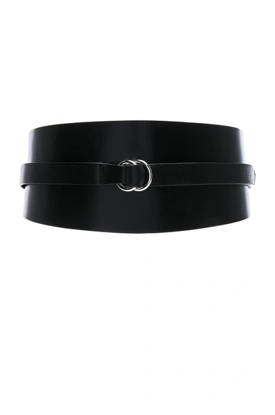 Shop Isabel Marant Cajou Waist Belt In Black