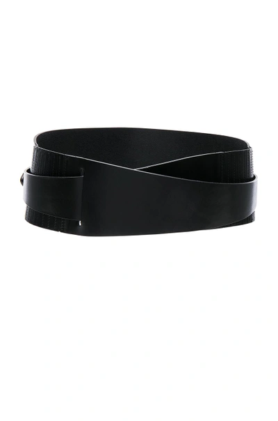 Shop Isabel Marant Cajou Waist Belt In Black