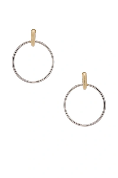 Shop Spinelli Kilcollin Casseus Hoop Earrings In Sterling Silver