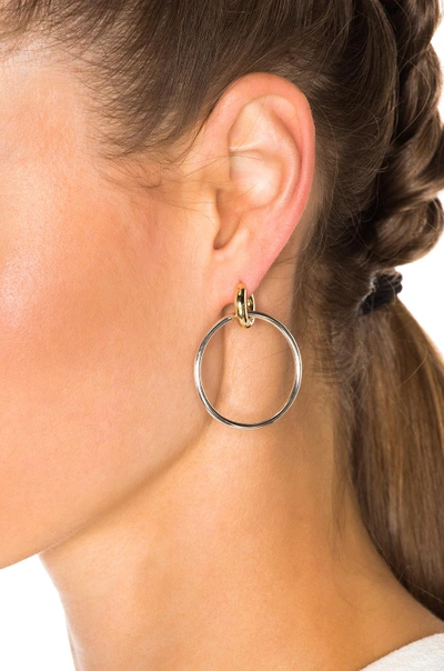 Shop Spinelli Kilcollin Casseus Hoop Earrings In Sterling Silver