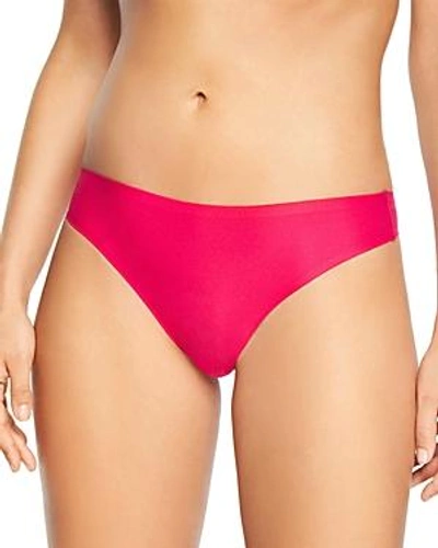 Shop Chantelle Soft Stretch One-size Thong In Raspberry