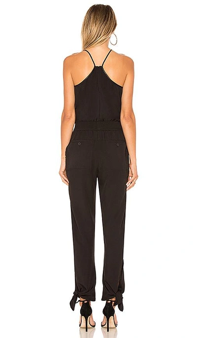 Shop Halston Heritage High Neck Tapered Jumpsuit In Black