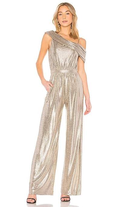 Rachel zoe gold jumpsuit hotsell