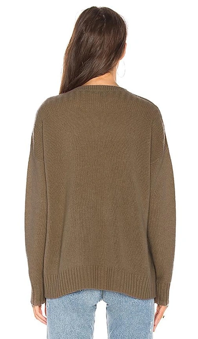 Shop 360cashmere Violet Sweater In Olive