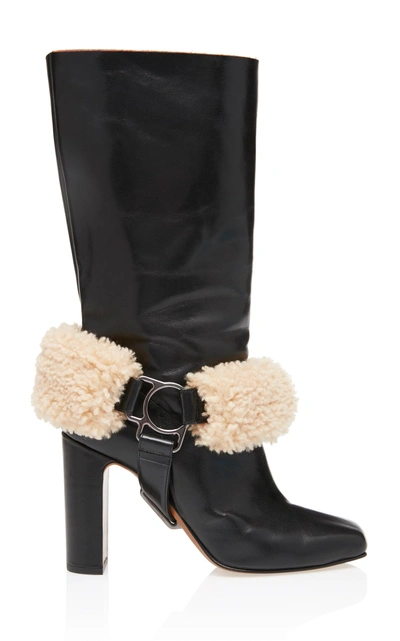 Shop Off-white For Riding Calf Low Boot In Black
