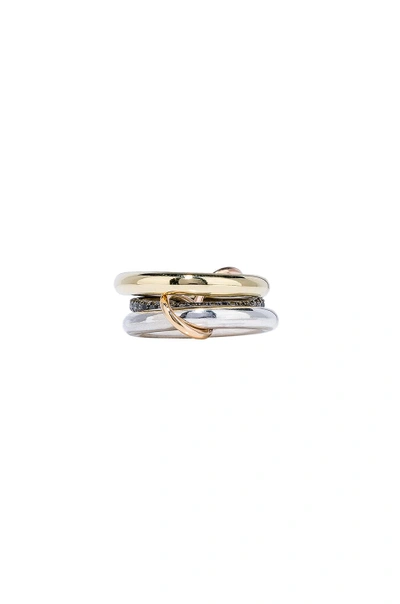 Shop Spinelli Kilcollin Libra Ring In 18k Yellow Gold & Silver