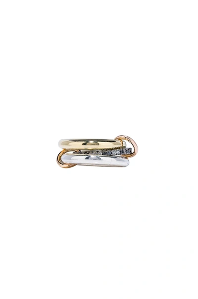 Shop Spinelli Kilcollin Libra Ring In 18k Yellow Gold & Silver