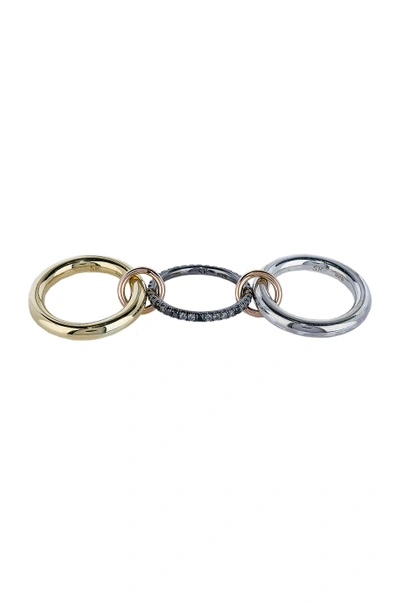 Shop Spinelli Kilcollin Libra Ring In 18k Yellow Gold & Silver