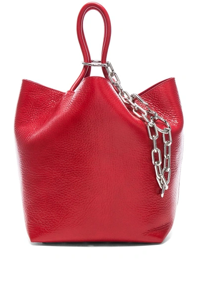 Shop Alexander Wang Roxy Small Tote In Red