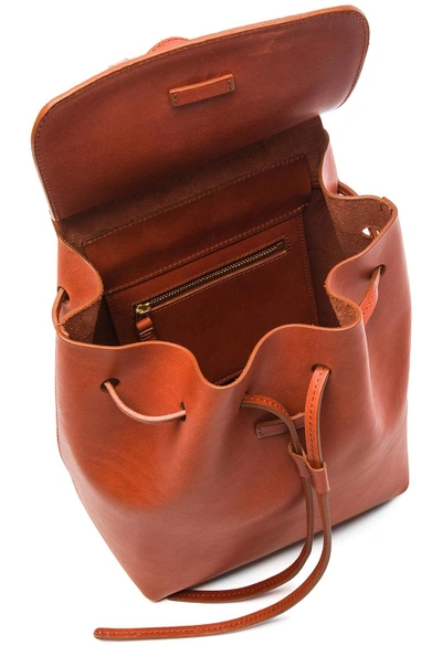 Shop Mansur Gavriel Mini Backpack In Brandy