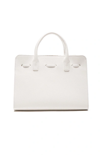 Shop Mansur Gavriel Mini Sun Bag In White