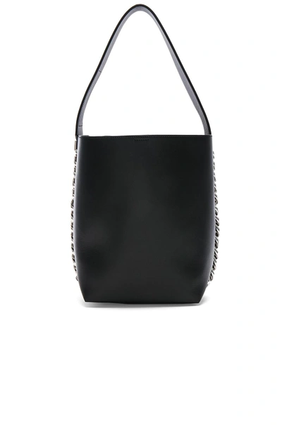 Shop Givenchy Infinity Smooth Bucket Bag In Black