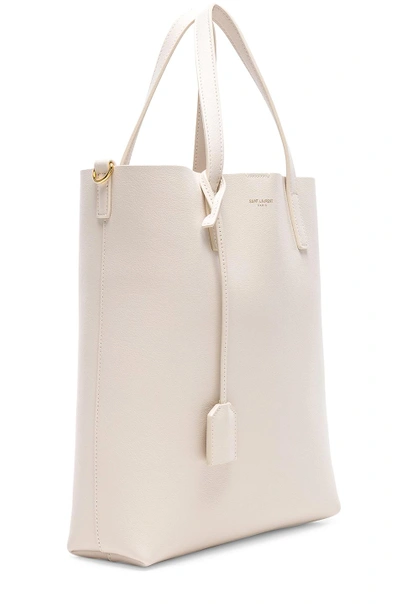 Shop Saint Laurent Toy North South Tote Bag In Cream In Neutrals