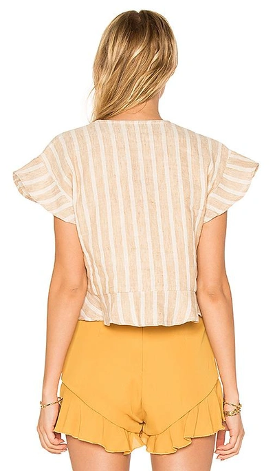 Shop Tularosa Winnie Blouse In Beige