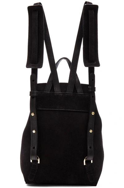 Shop Mansur Gavriel Mini Backpack In Black. In Black Suede