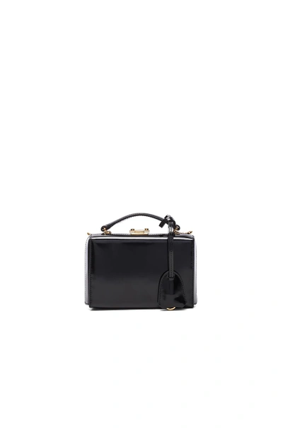 Shop Mark Cross Mini Brush Off Grace Box Bag In Black