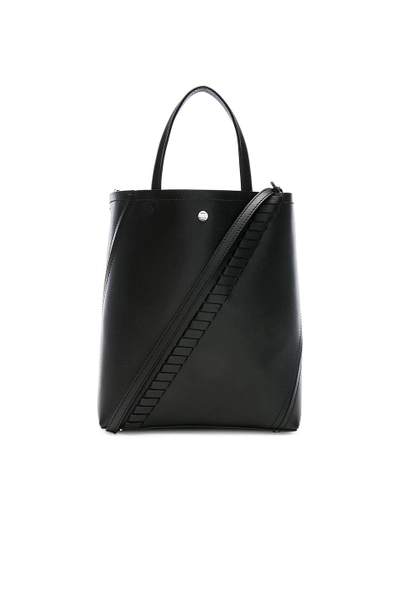 Shop Proenza Schouler Grained Leather Hex Tote In Black