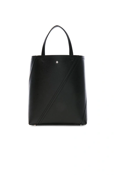 Shop Proenza Schouler Grained Leather Hex Tote In Black