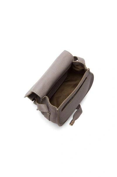 Chloé Marcie Small Crossbody Bag In Grained Calfskin In Gray