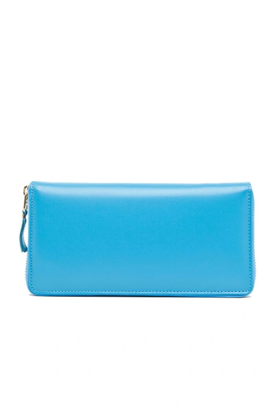 Shop Comme Des Garçons Classic Long Wallet In Blue