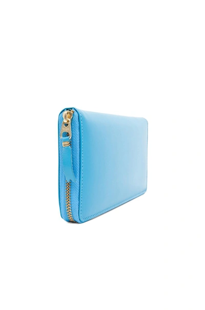 Shop Comme Des Garçons Classic Long Wallet In Blue