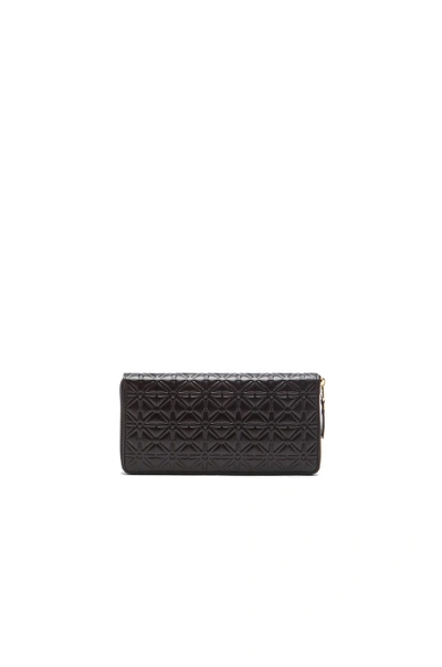 Shop Comme Des Garçons Comme Des Garcons Long Star Embossed Wallet In Black