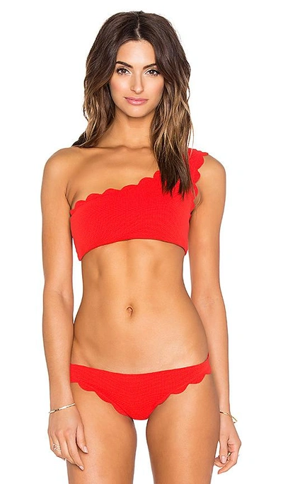 Shop Marysia Santa Barbara Bikini Top In Red