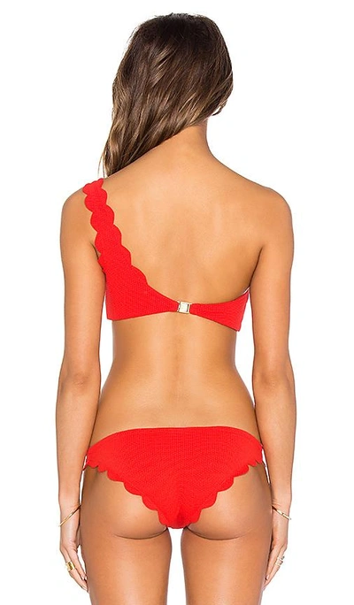 Shop Marysia Santa Barbara Bikini Top In Red