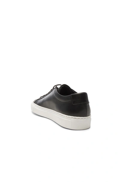 Shop Common Projects Leather Original Achilles Low In Black