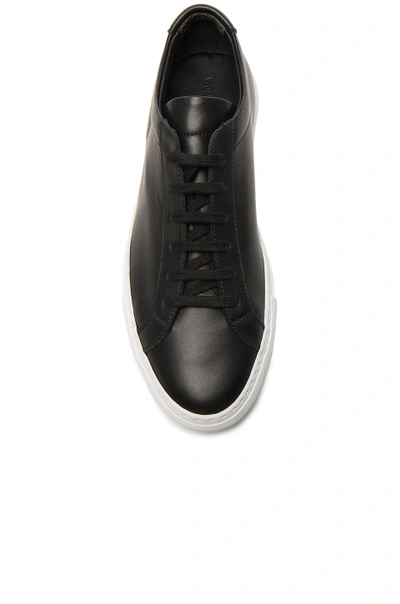 Shop Common Projects Leather Original Achilles Low In Black