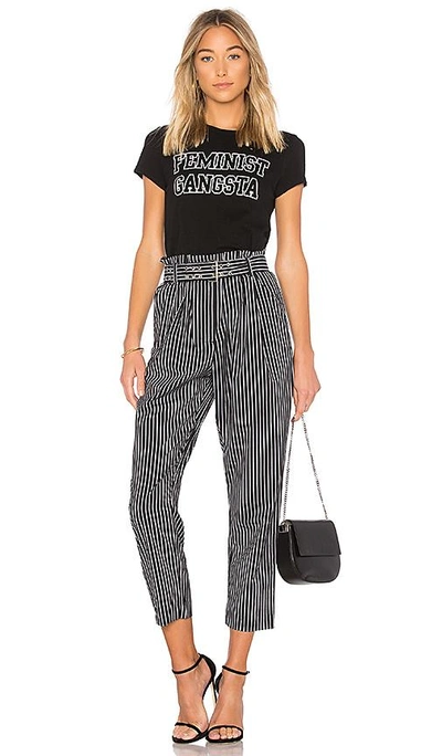 Shop Animale High Waisted Trouser In Black