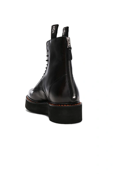 Shop R13 Leather Boots In Black