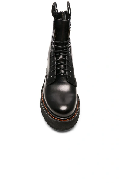 R13 Leather Boots In Black