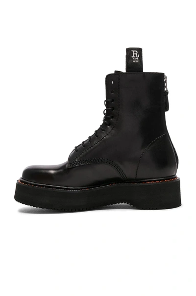 Shop R13 Leather Boots In Black
