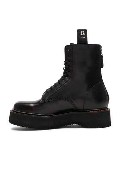 R13 Leather Boots In Black